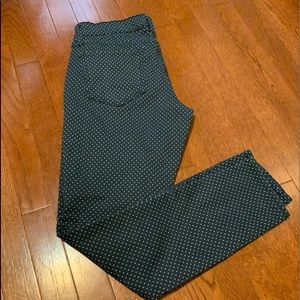 Old Navy Rockstar Navy/Polka Dot Skinny Jeans